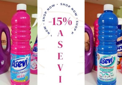 reducere produse Asevi 15% mai ieftin