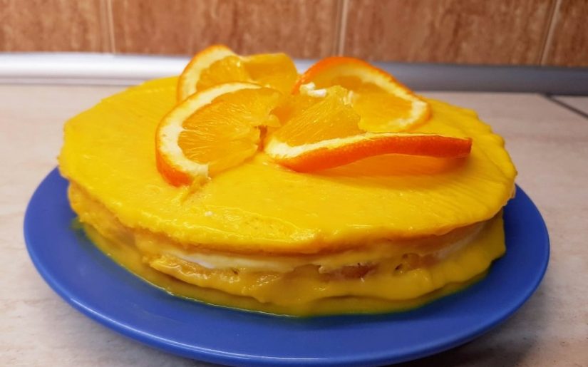 Tort pentru copii cu ricotta și portocale