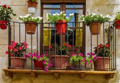 balcon cu flori